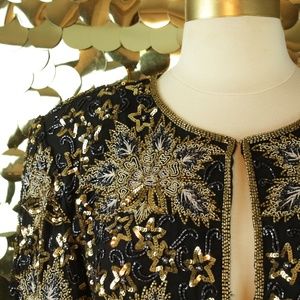 Lawrence Kazar Celestial Sequin Jacket